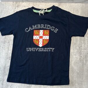 Cambridge University Kids Navy Short-Sleeve Tee NWT size 5/6